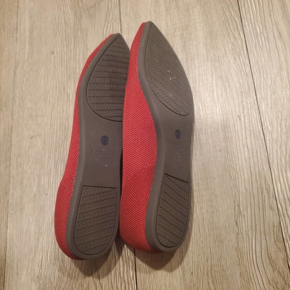 Rothy's red pointed flats size 8 - Picture 5 of 6